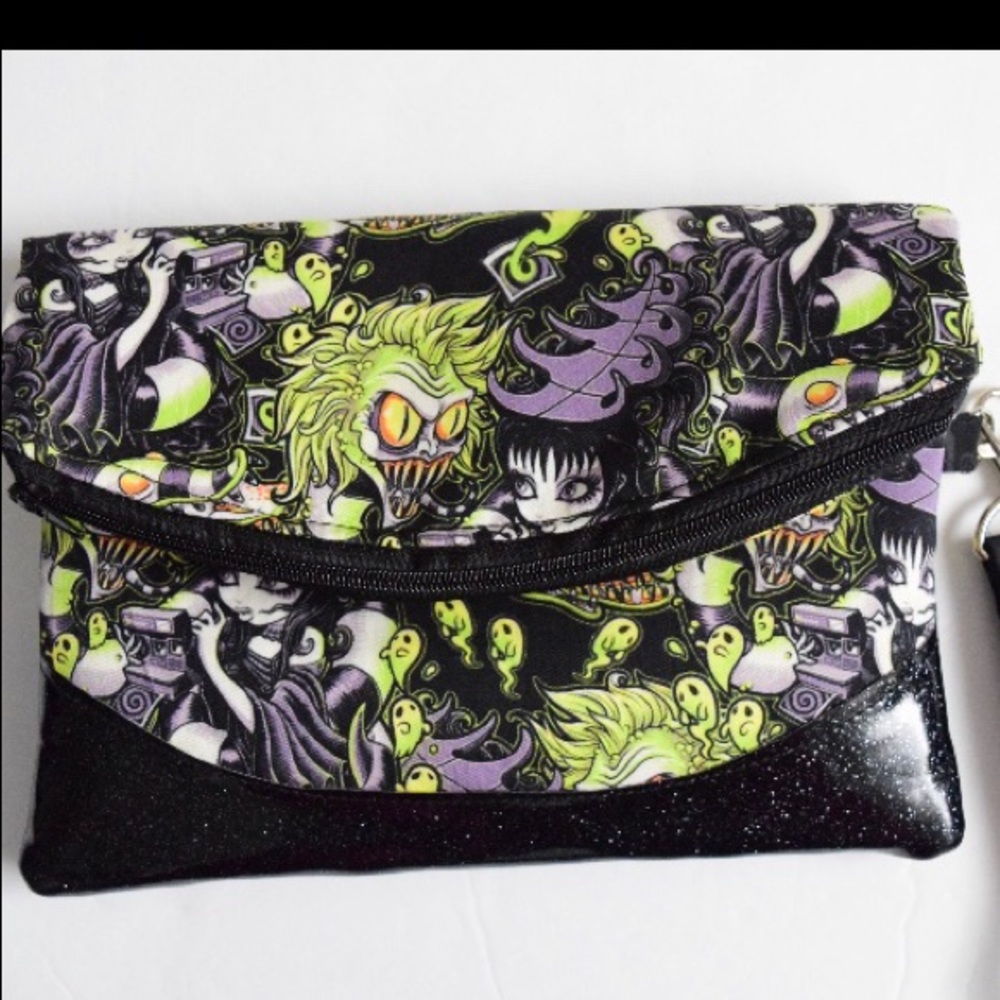 Beetlejuice Polaroid Fold over wristlet Pop20NY